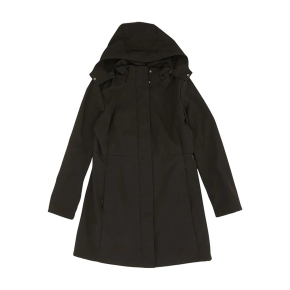 Design Collective Black Hooded Waterproof Outdoor Winter Jacket Women’s Size XS - Picture 2 of 8